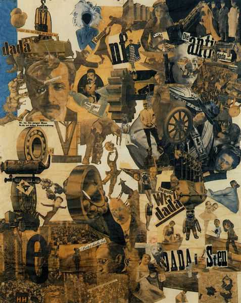 Hannah Hoch (1889-1978) 'Incision With The Dada Kitchen Knife Through Germany's Last Weimar Beer Belly Cultural Epoch' 1920 (Collage)
