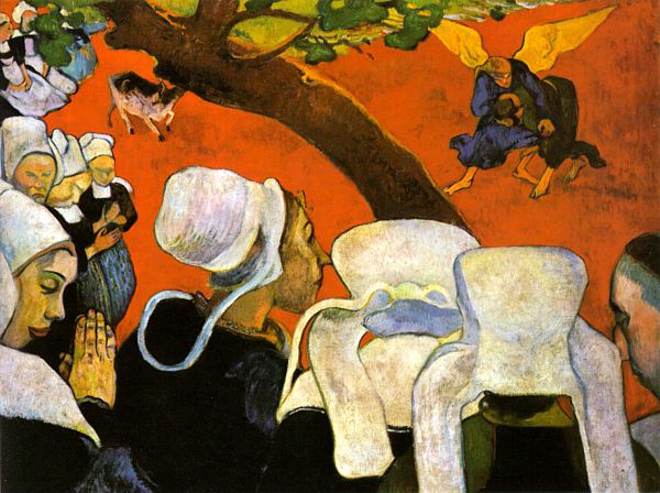 PAUL GAUGUIN (1848-1903) 'Vision After The Sermon', 1888 (oil on canvas)