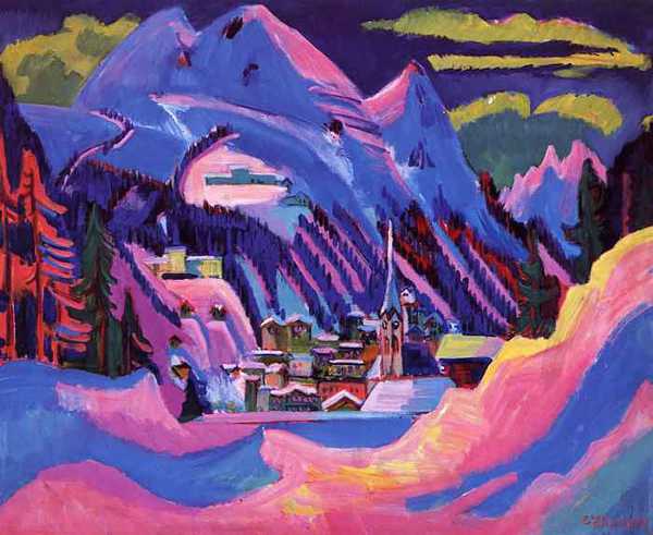 ERNST LUDWIG KIRCHNER (1880-1938) 'Davos under Snow', 1923 (oil on canvas)