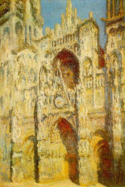 'Rouen Cathedral in Full Sunlight', 1893 (oil on canvas)