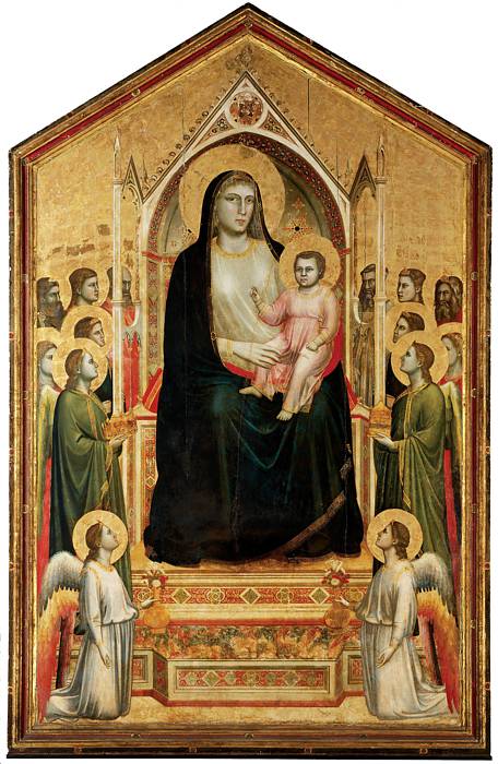 GIOTTO (c.1267-1337) 'Maestà' (The Ognissanti Madonna) , 1310 (tempera on wood)