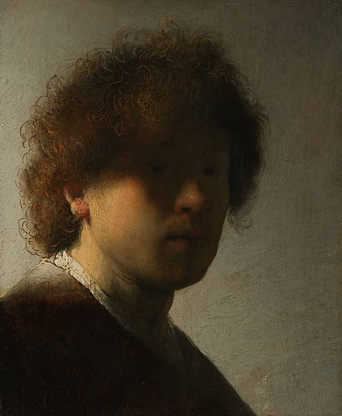 Rembrandt van Rijn (1606 -1669) 'Self-Portrait' 1629 (oil on panel)