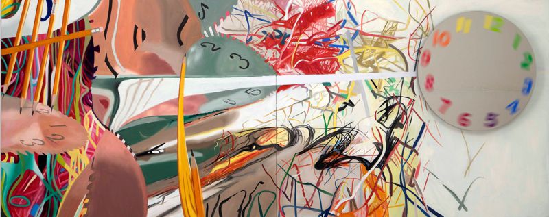 JAMES ROSENQUIST (1933-2017) Time Stops the Face Continues, 2008 (oil on canvas with spinning mirror)