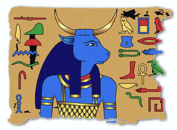 paintings of egyptian gods