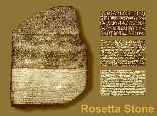 Rosetta Stone Hieroglyphics