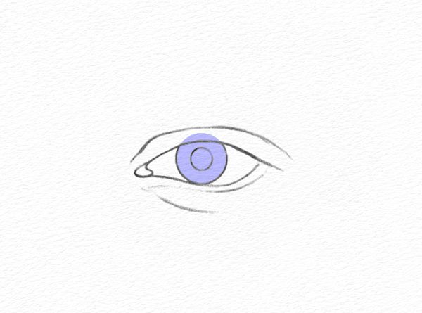 How to Draw an Eye - Step 2