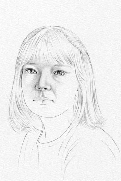 How to Draw a Portrait in Three Quarter View - EmptyEasel.com