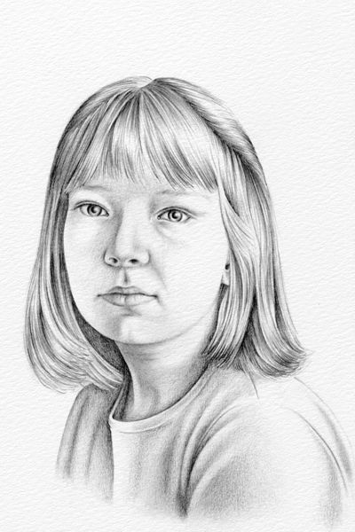 Pencil Portrait Drawing a Girl | Pencil portrait drawing, Portrait, Pencil  drawings