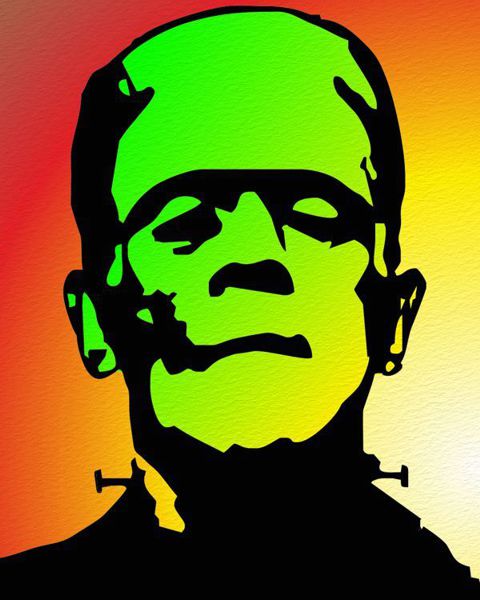 Pop Art Portrait - Frankenstein