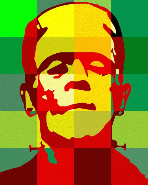 Pop Art Portraits - Frankenstein