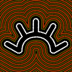 Aboriginal Art Symbol - Human Track