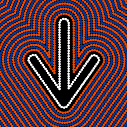 Aboriginal Art Symbol - Emu Track