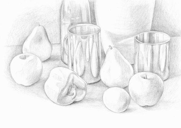 Magh Ene College  Art Gallery 5th Year  Sketch book  Still life examples